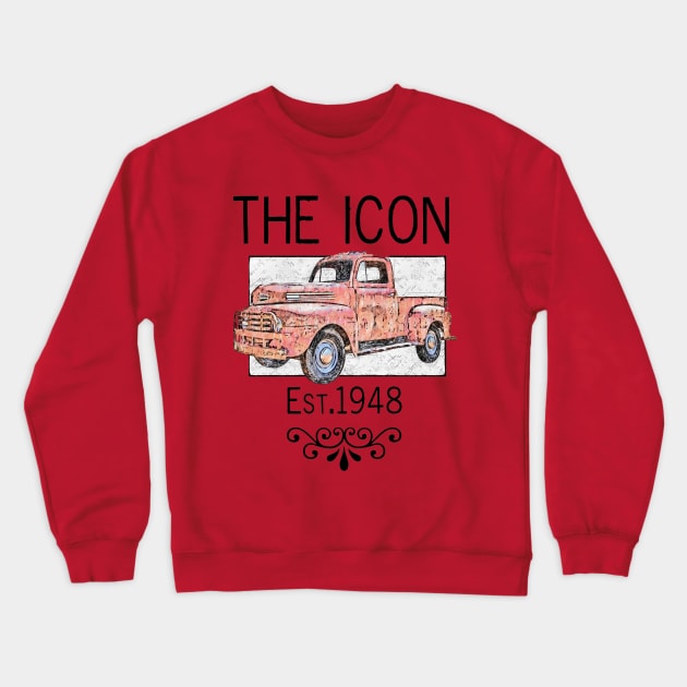 CLASSIC AMERICAN PICKUP TRUCK FORD F100 Crewneck Sweatshirt by DR.TEE